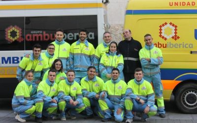 Ambuibérica, presente en un exitoso simulacro de evacuación en Valladolid